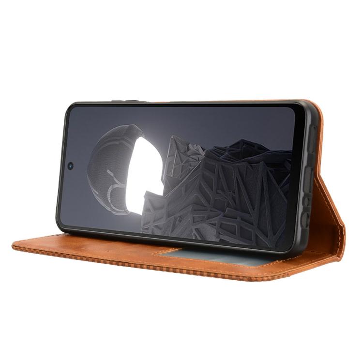 For HMD Fusion 5G Magnetic Buckle Retro Texture Leather Phone Case