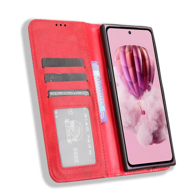 For HMD Skyline Magnetic Buckle Retro Texture Leather Phone Case