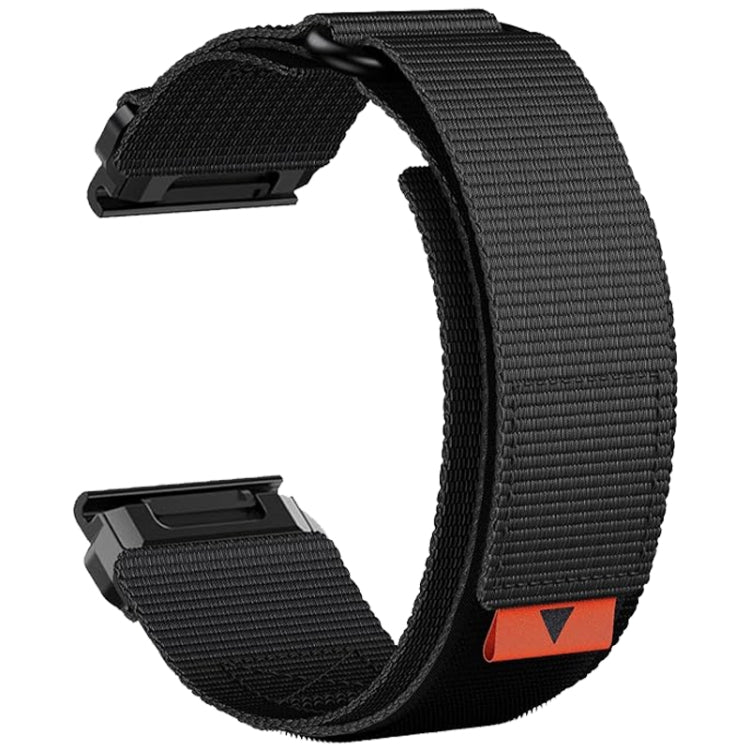 For Garmin Fenix 7 Nylon Loop Hook And Loop Fastener Quick Release Watch Band