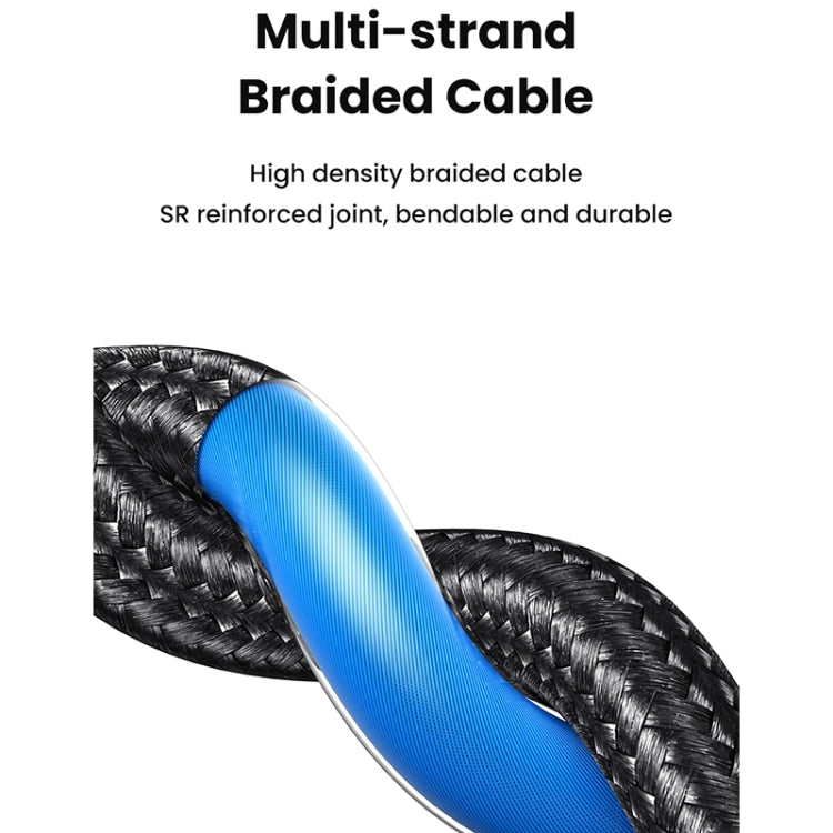 USAMS SJ739 1.2m 4 in 1 Type-C Fast Charging Cable - Titanium Gray