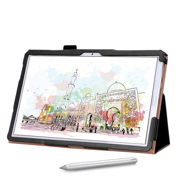 For Huawei MatePad 10.8 (2020) Business Retro Texture Horizontal Flip Leather Case with Holder & Card Slots & Hand Strap