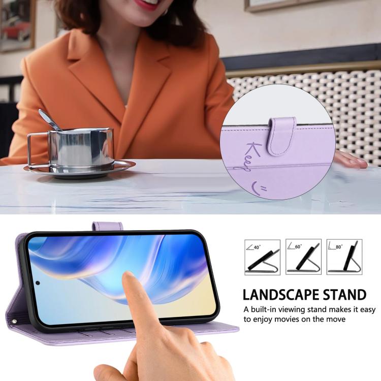For Samsung Galaxy S26 Edge 5G Smile Embossing RFID Leather Phone Case