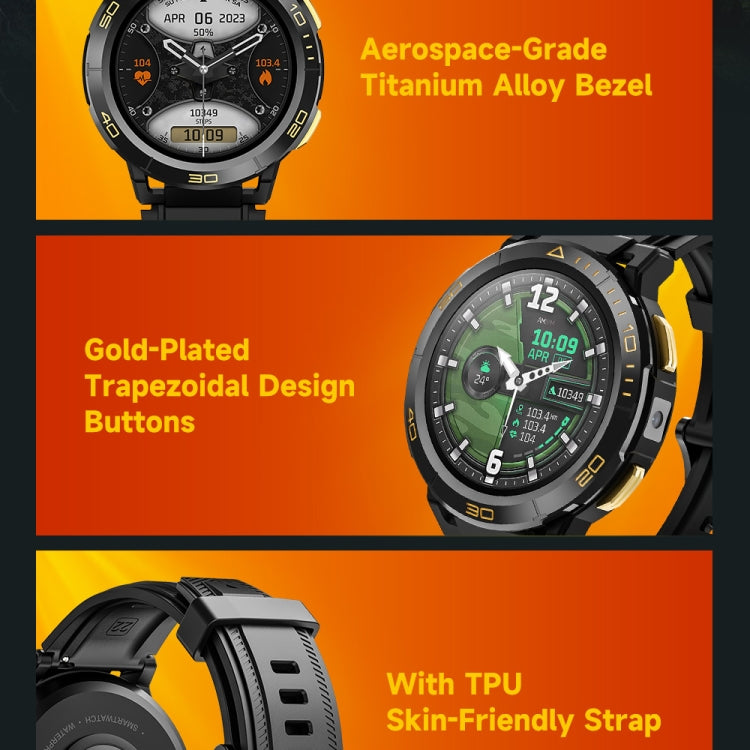 LEMFO Z1 1.43 inch AMOLED Screen Smart Watch, 4G Network Android 8.1, 4GB+64GB, Eurasian Version - Black