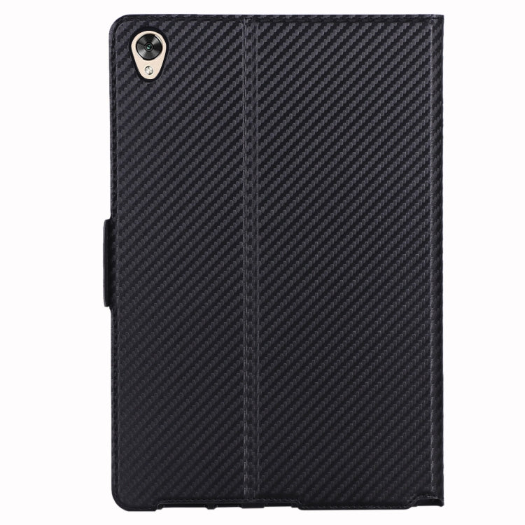 For Huawei MatePad 10.8 (2020) Ultra-thin Carbon Fiber Front Support Horizontal Flip Leather Case with Holder