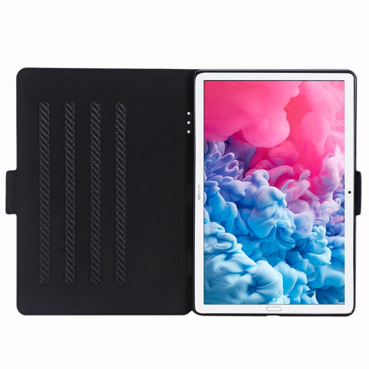 For Huawei MatePad 10.8 (2020) Ultra-thin Carbon Fiber Front Support Horizontal Flip Leather Case with Holder