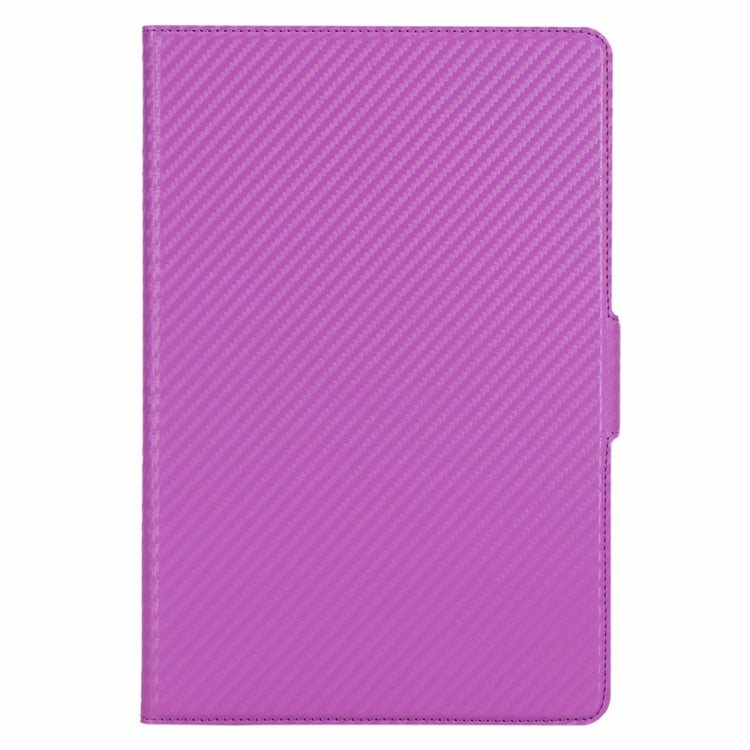 For Huawei MatePad 10.8 (2020) Ultra-thin Carbon Fiber Front Support Horizontal Flip Leather Case with Holder