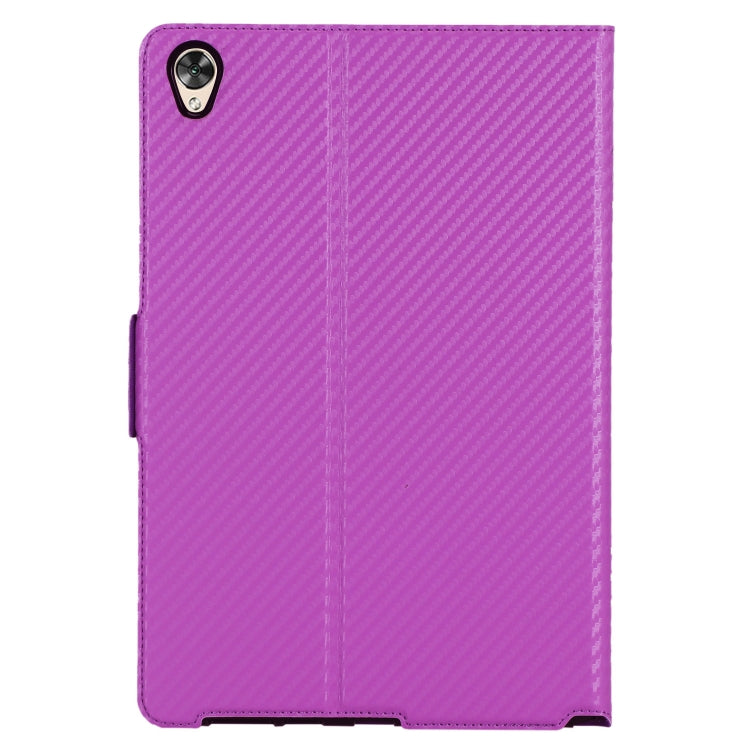 For Huawei MatePad 10.8 (2020) Ultra-thin Carbon Fiber Front Support Horizontal Flip Leather Case with Holder