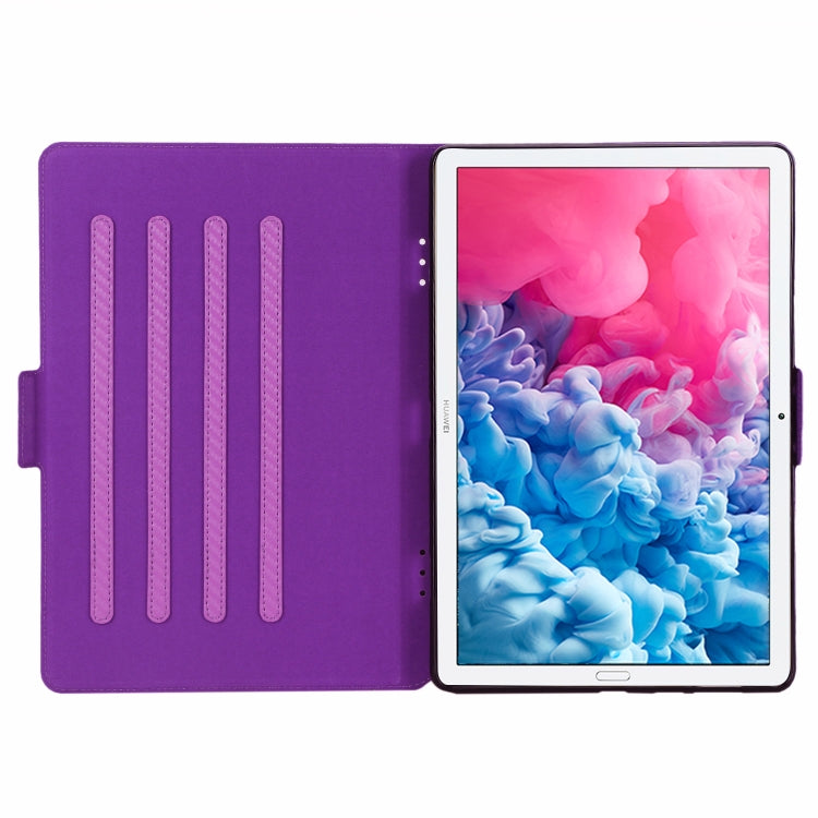 For Huawei MatePad 10.8 (2020) Ultra-thin Carbon Fiber Front Support Horizontal Flip Leather Case with Holder