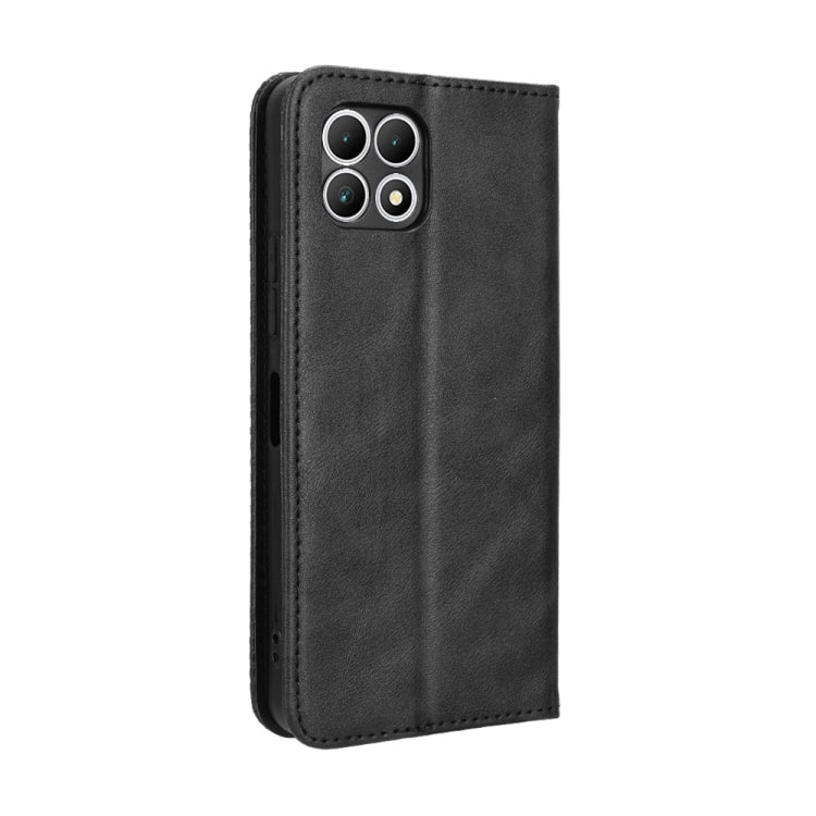 For T-Mobile Revvl 7 5G Magnetic Buckle Retro Texture Leather Phone Case
