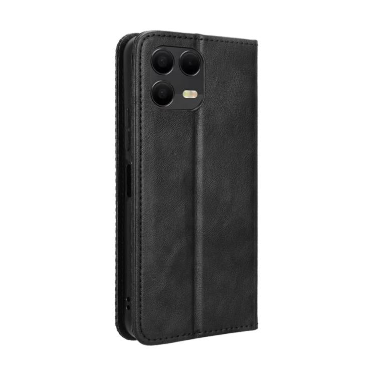 For T-Mobile Revvl 8 Pro 5G Magnetic Buckle Retro Texture Leather Phone Case