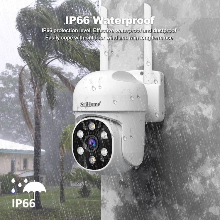 SriHome SH061 2MP 2.4G WiFi AI Humanoid Tracking Infrared Night Vision Camera