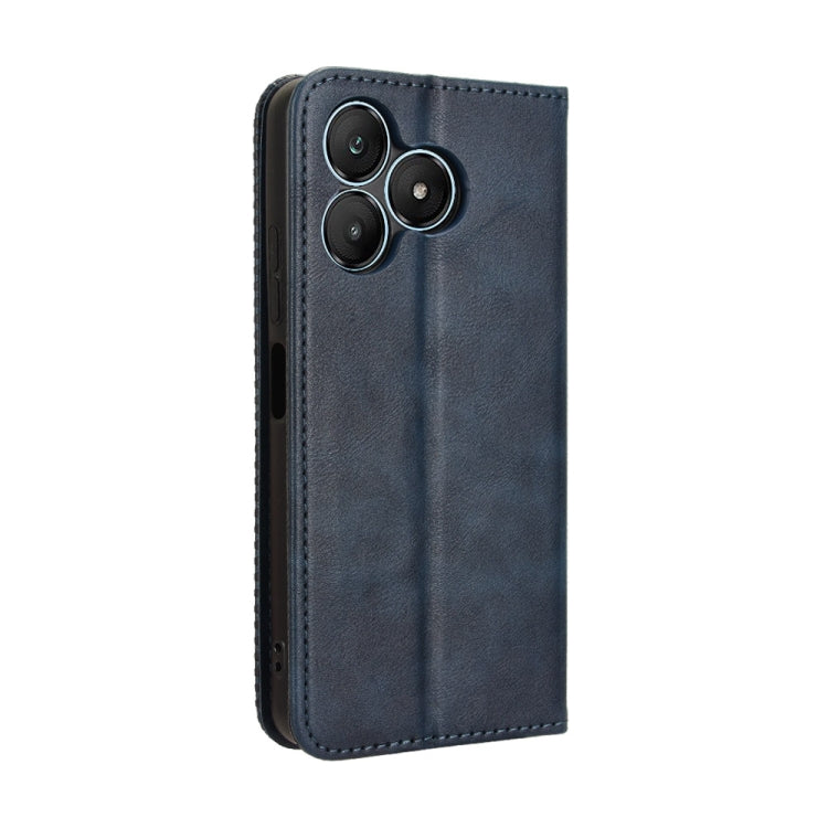 For Wiko T20 Magnetic Buckle Retro Texture Leather Phone Case