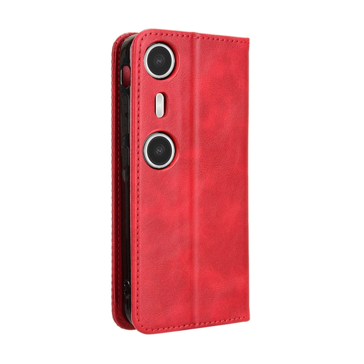 For XReal Beam Pro Magnetic Buckle Retro Texture Leather Phone Case