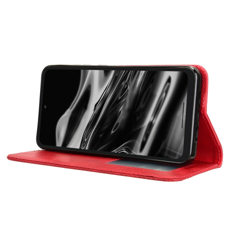 For XReal Beam Pro Magnetic Buckle Retro Texture Leather Phone Case