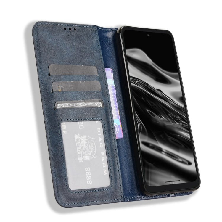 For XReal Beam Pro Magnetic Buckle Retro Texture Leather Phone Case