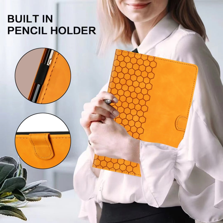 For Huawei MatePad T10 / T10S Honeycomb Embossed Leather Tablet Case