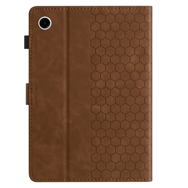 For Huawei MatePad T10 / T10S Honeycomb Embossed Leather Tablet Case
