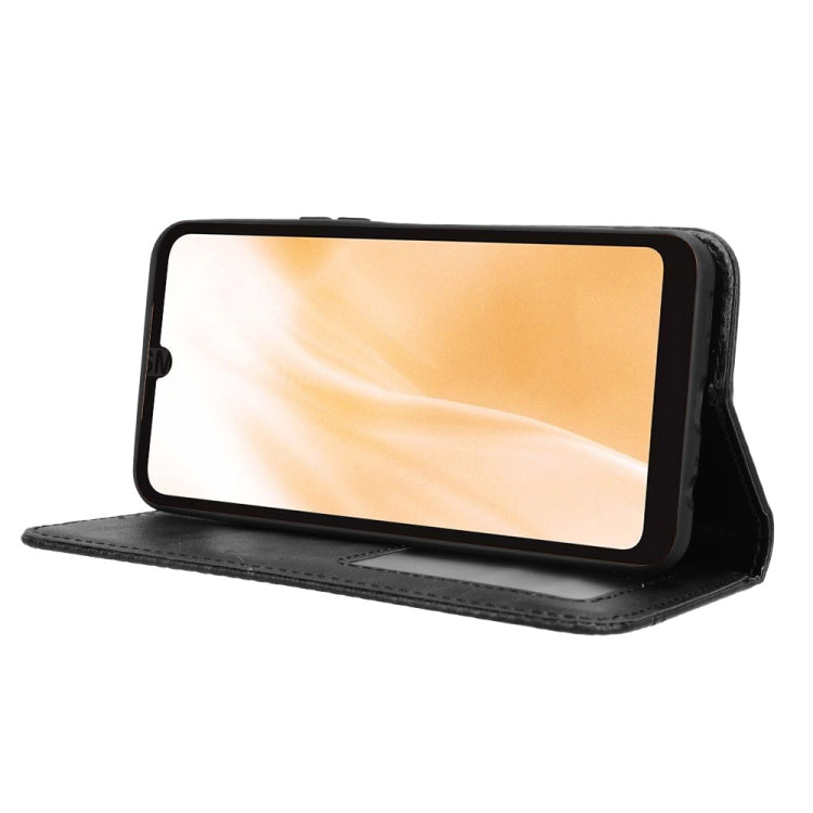 For Fujitsu Arrows We2 Magnetic Buckle Retro Texture Leather Phone Case