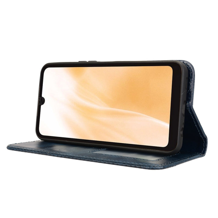 For Fujitsu Arrows We2 Magnetic Buckle Retro Texture Leather Phone Case