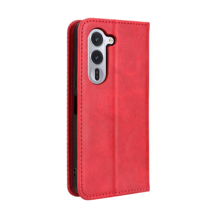 For Fujitsu Arrows Alpha F-51F Magnetic Buckle Retro Texture Leather Phone Case
