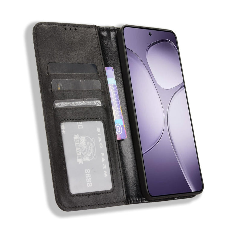 For Redmi K70 Ultra Magnetic Buckle Retro Texture Leather Phone Case