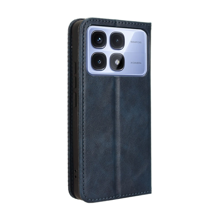 For Redmi K70 Ultra Magnetic Buckle Retro Texture Leather Phone Case
