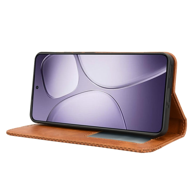 For Redmi K70 Ultra Magnetic Buckle Retro Texture Leather Phone Case