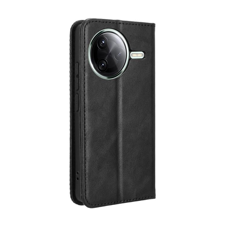 For Redmi K80 / K80 Pro Magnetic Buckle Retro Texture Leather Phone Case