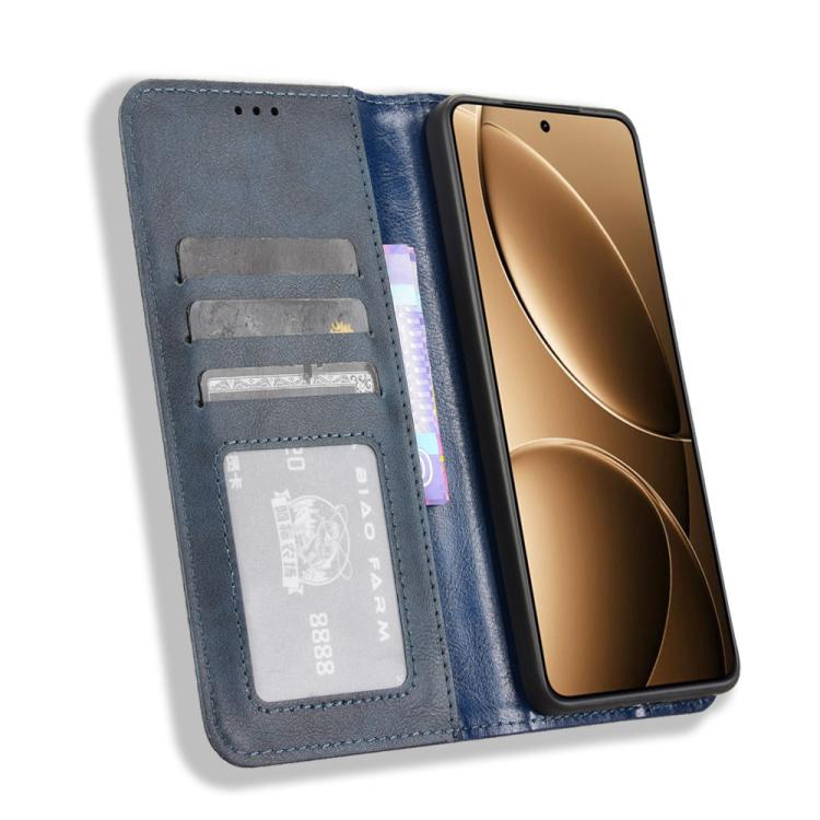 For Redmi K80 / K80 Pro Magnetic Buckle Retro Texture Leather Phone Case