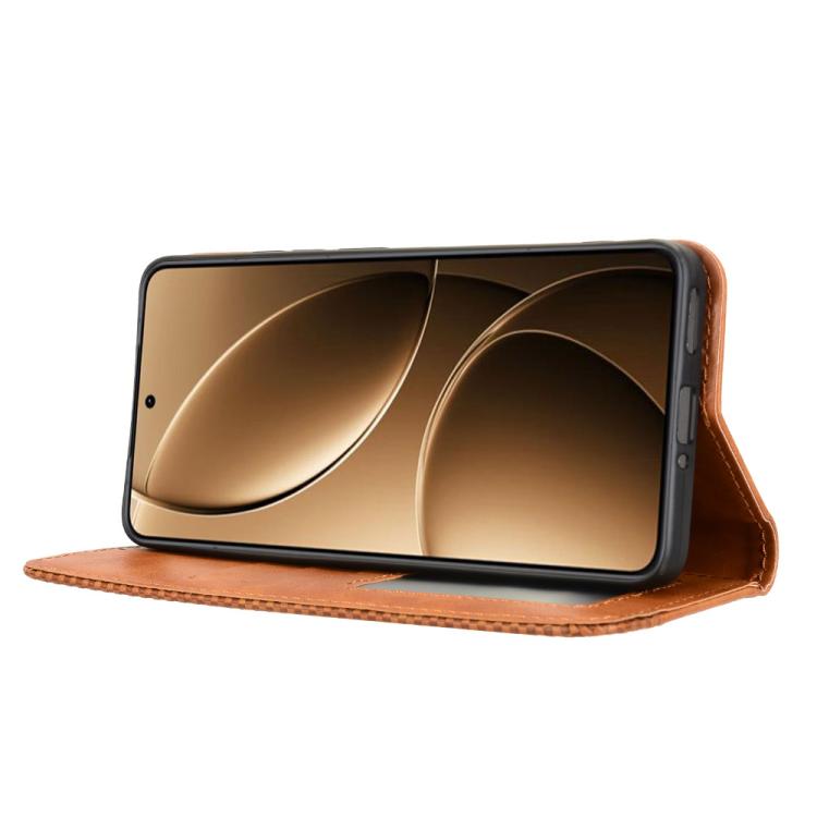 For Redmi K80 / K80 Pro Magnetic Buckle Retro Texture Leather Phone Case
