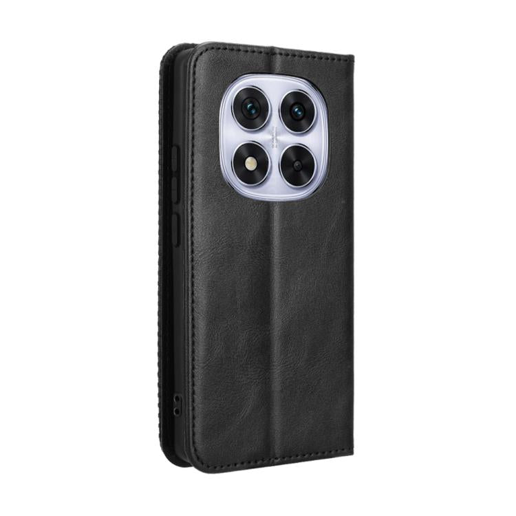 For Redmi Note 14 Pro+ 5G Magnetic Buckle Retro Texture Leather Phone Case
