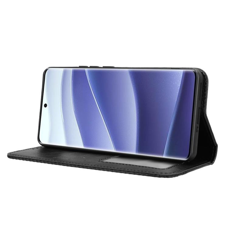 For Redmi Note 14 Pro+ 5G Magnetic Buckle Retro Texture Leather Phone Case