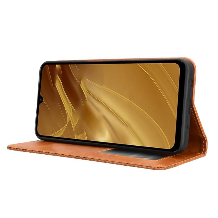 For Redmi A5 4G 173.3mm Magnetic Buckle Retro Texture Leather Phone Case