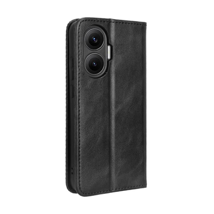 For Redmi Turbo 4 Pro 5G Magnetic Buckle Retro Texture Leather Phone Case