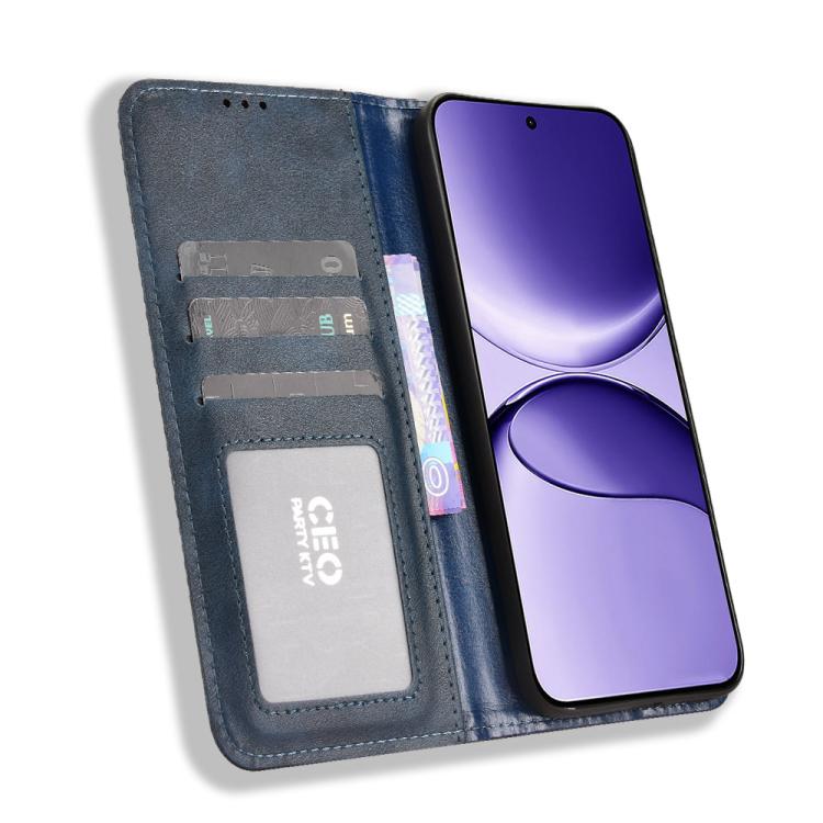 For Redmi Turbo 4 Pro 5G Magnetic Buckle Retro Texture Leather Phone Case