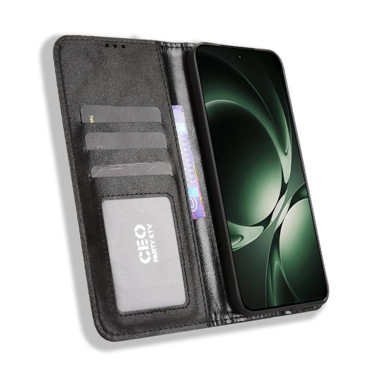 For Redmi K80 Ultra Magnetic Buckle Retro Texture Leather Phone Case