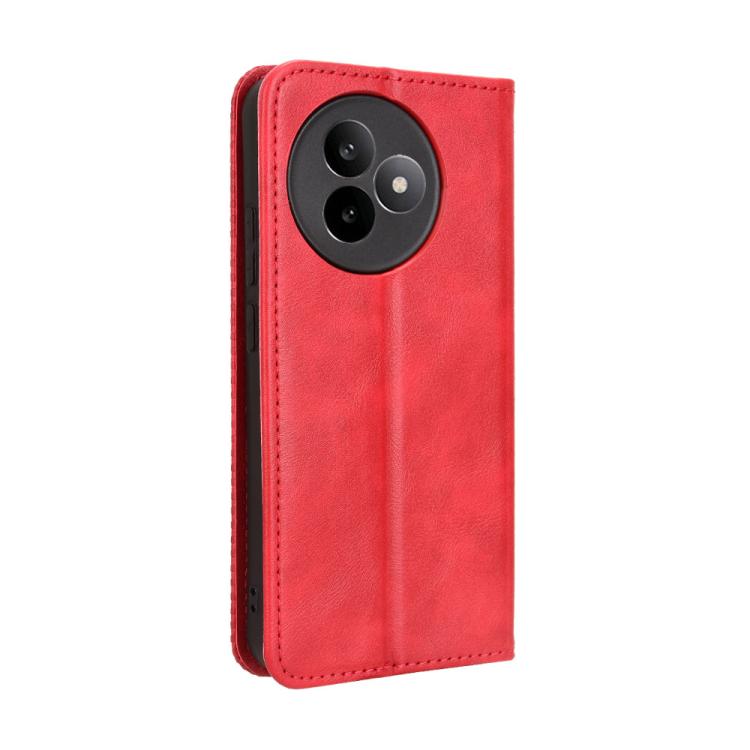 For Redmi K80 Ultra Magnetic Buckle Retro Texture Leather Phone Case