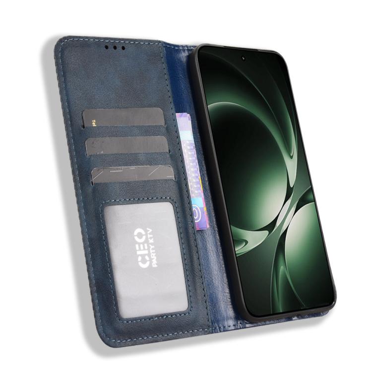 For Redmi K80 Ultra Magnetic Buckle Retro Texture Leather Phone Case