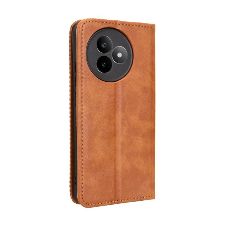 For Redmi K80 Ultra Magnetic Buckle Retro Texture Leather Phone Case