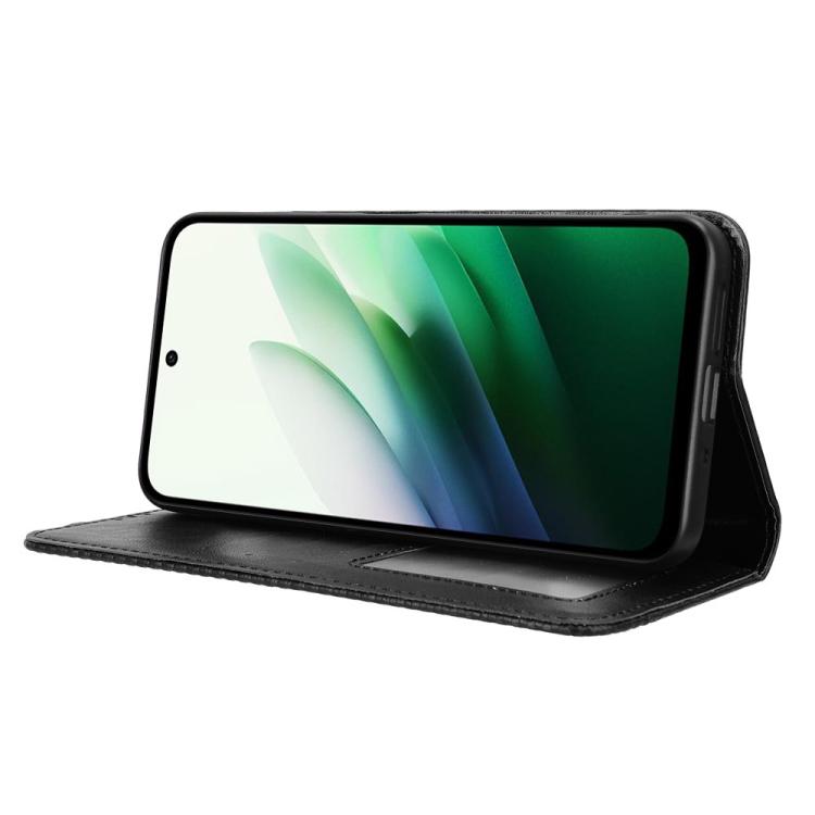 For Redmi 15 5G / 4G EU 171mm Magnetic Buckle Retro Texture Leather Phone Case