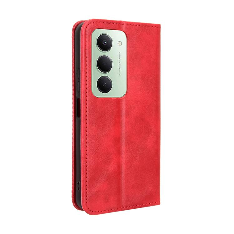 For Redmi 15 5G / 4G EU 171mm Magnetic Buckle Retro Texture Leather Phone Case