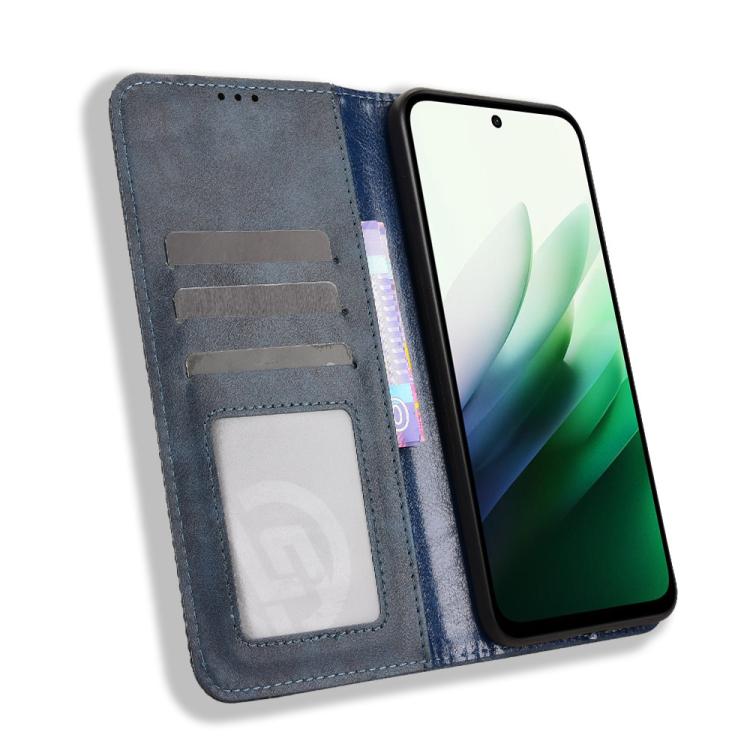 For Redmi 15 5G / 4G EU 171mm Magnetic Buckle Retro Texture Leather Phone Case