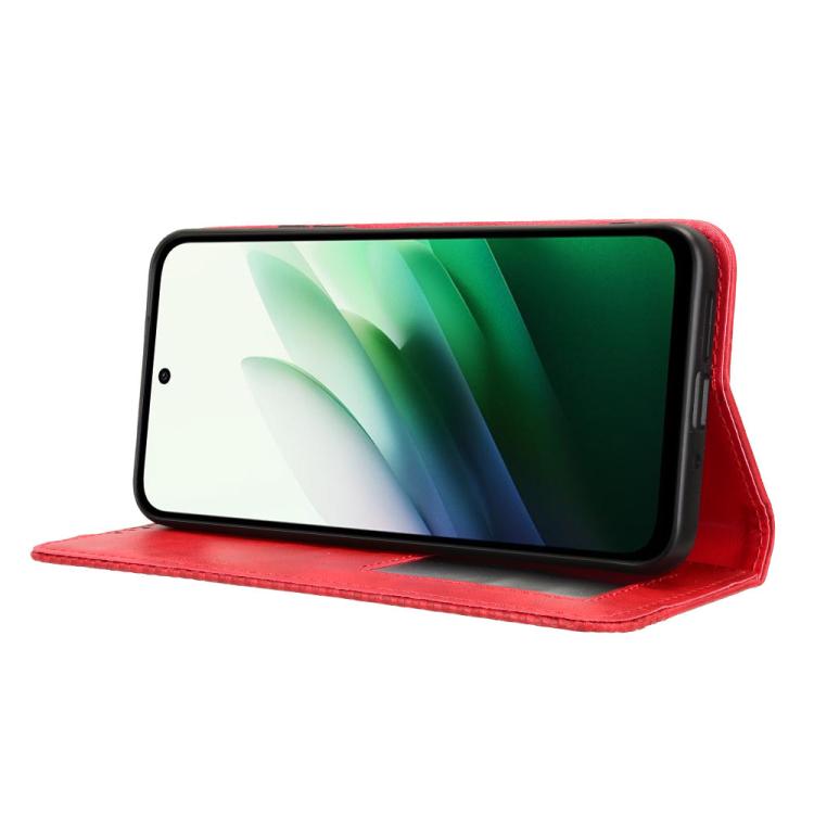For Redmi 15 5G Global / 15 4G SEA 169.5mm Magnetic Buckle Retro Texture Leather Phone Case
