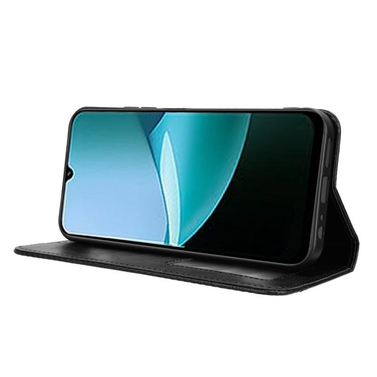 For Redmi 15C 5G / 4G Global 171mm / Poco C85 4G Magnetic Buckle Retro Texture Leather Phone Case