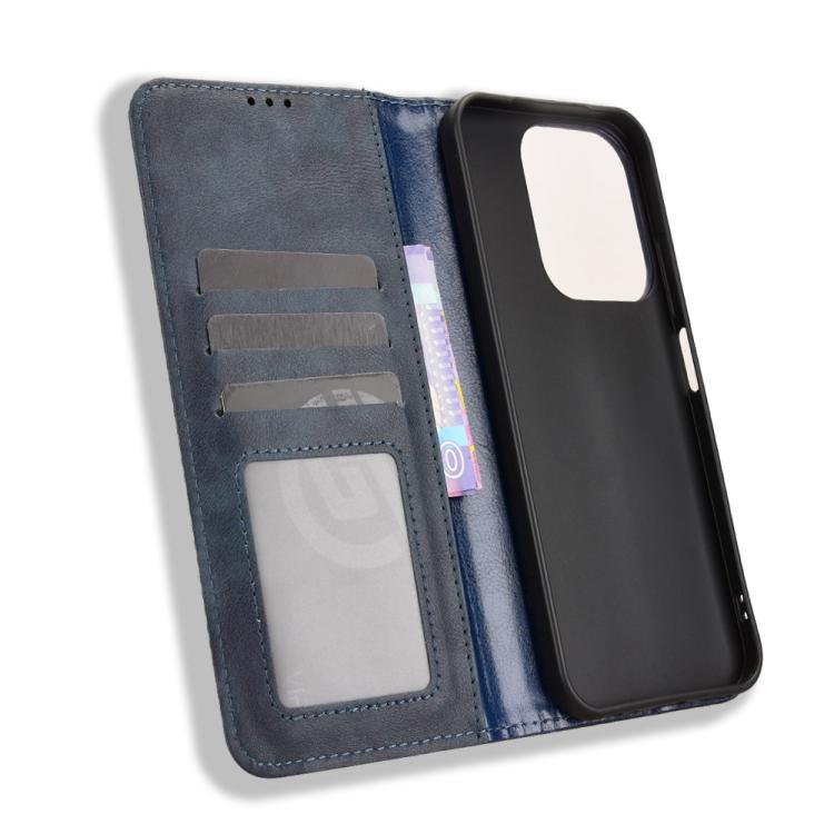 For Redmi 15C 5G / 4G Global 171mm / Poco C85 4G Magnetic Buckle Retro Texture Leather Phone Case