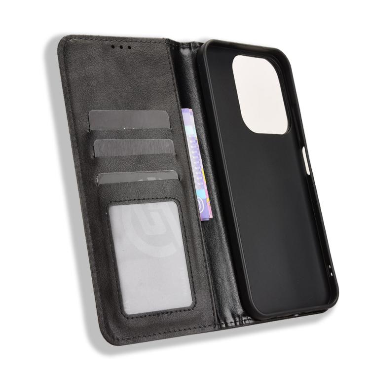 For Redmi 15C 5G / 4G EU 173mm / Poco C85 5G Magnetic Buckle Retro Texture Leather Phone Case