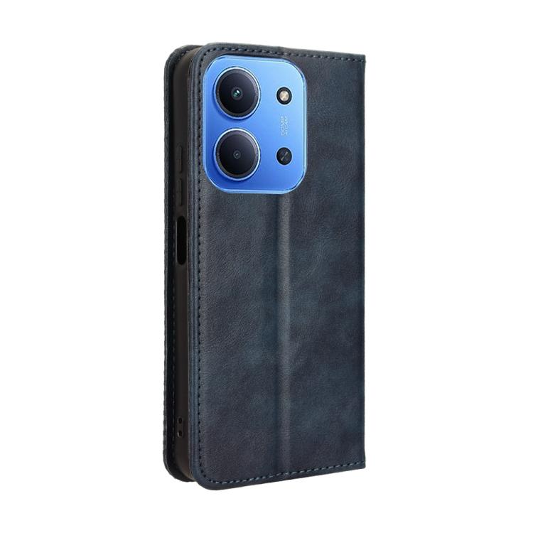 For Redmi 15C 5G / 4G EU 173mm / Poco C85 5G Magnetic Buckle Retro Texture Leather Phone Case