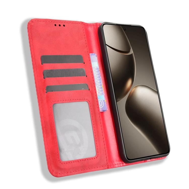 For Xiaomi 15T 5G Magnetic Buckle Retro Texture Leather Phone Case