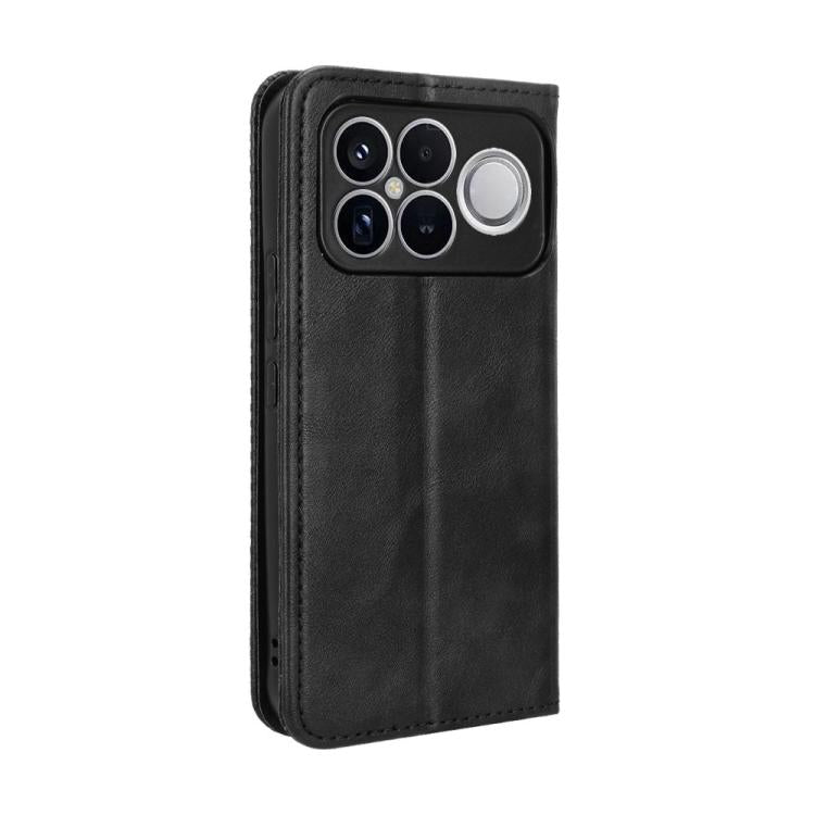 For Redmi K90 Pro Max 5G / Poco F8 Ultra Magnetic Buckle Retro Texture Leather Phone Case