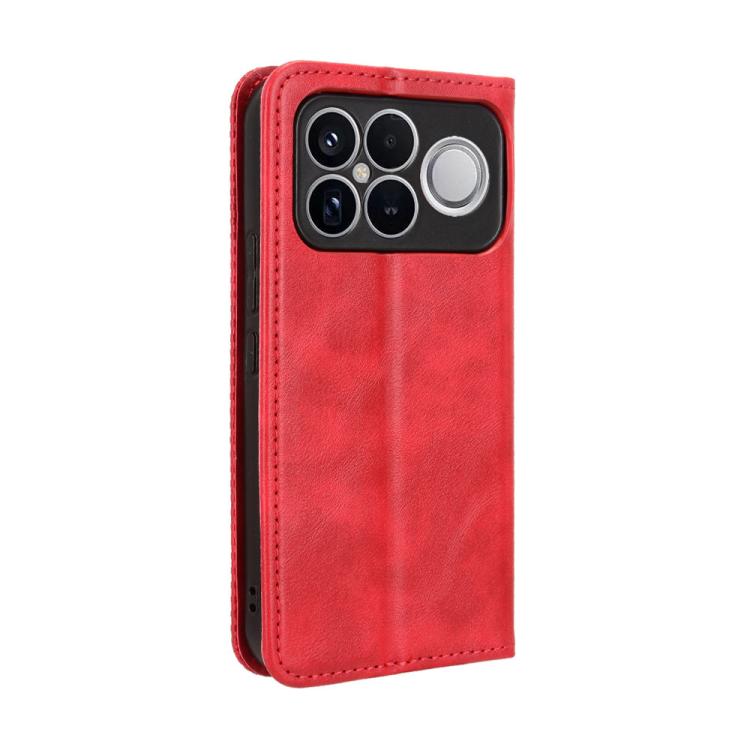 For Redmi K90 Pro Max 5G / Poco F8 Ultra Magnetic Buckle Retro Texture Leather Phone Case